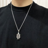 stainless steel necklace New Fashion astronauts Pendant Choker trendy hip hop Necklace Eco-Friendly Boho Chain Necklace chain