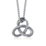 Snake knot Amulet Necklace