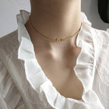 Letter Love Choker Necklace