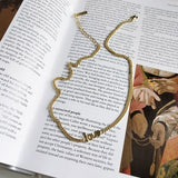Letter Love Choker Necklace