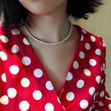 Natural Fresh Water Rice Pearl Necklace