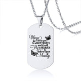 Mens Personalized Dog Tag Necklace Husband Boyfriend Gift for Dad Stainless Steel Custom DogTags
