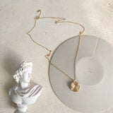 Bee and bee plate necklace